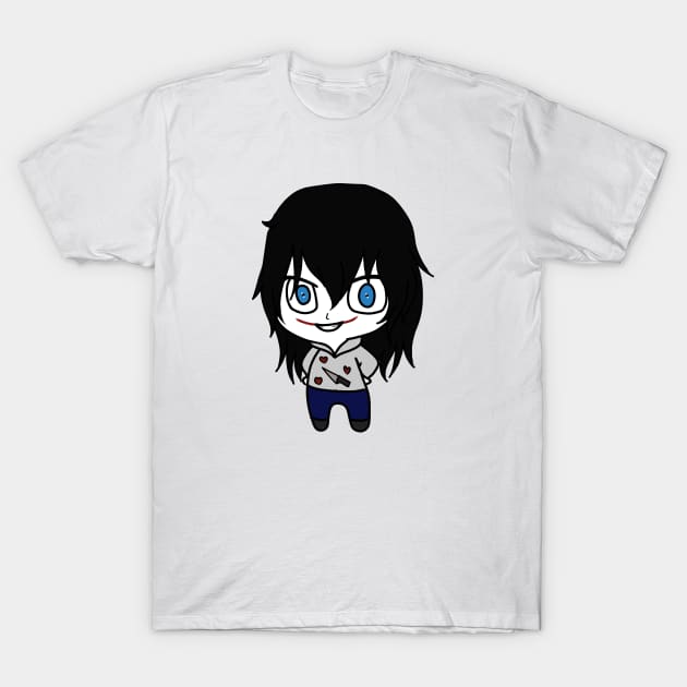 Jeff the killer chibi T-Shirt by LillyTheChibi